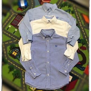 Chaps Boys Gingham Button-Front size 5 (all 3)